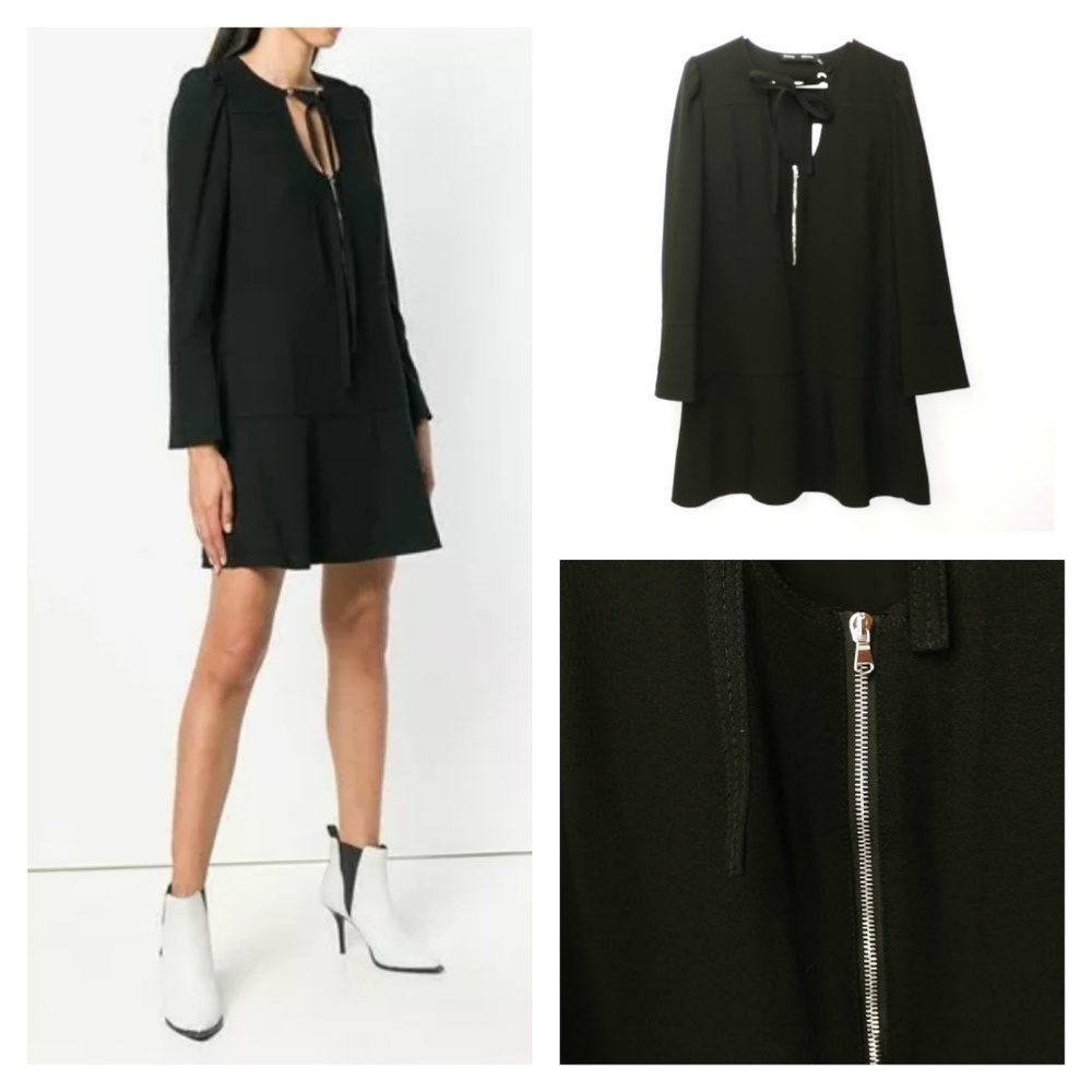 SOLD!!Proenza Schouler l/s dress with tie nexkline - Picture 2 of 8